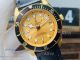 Perfect Replica Tudor All Gold Case Yellow Face Black Leather Strap 42mm Watch (5)_th.jpg